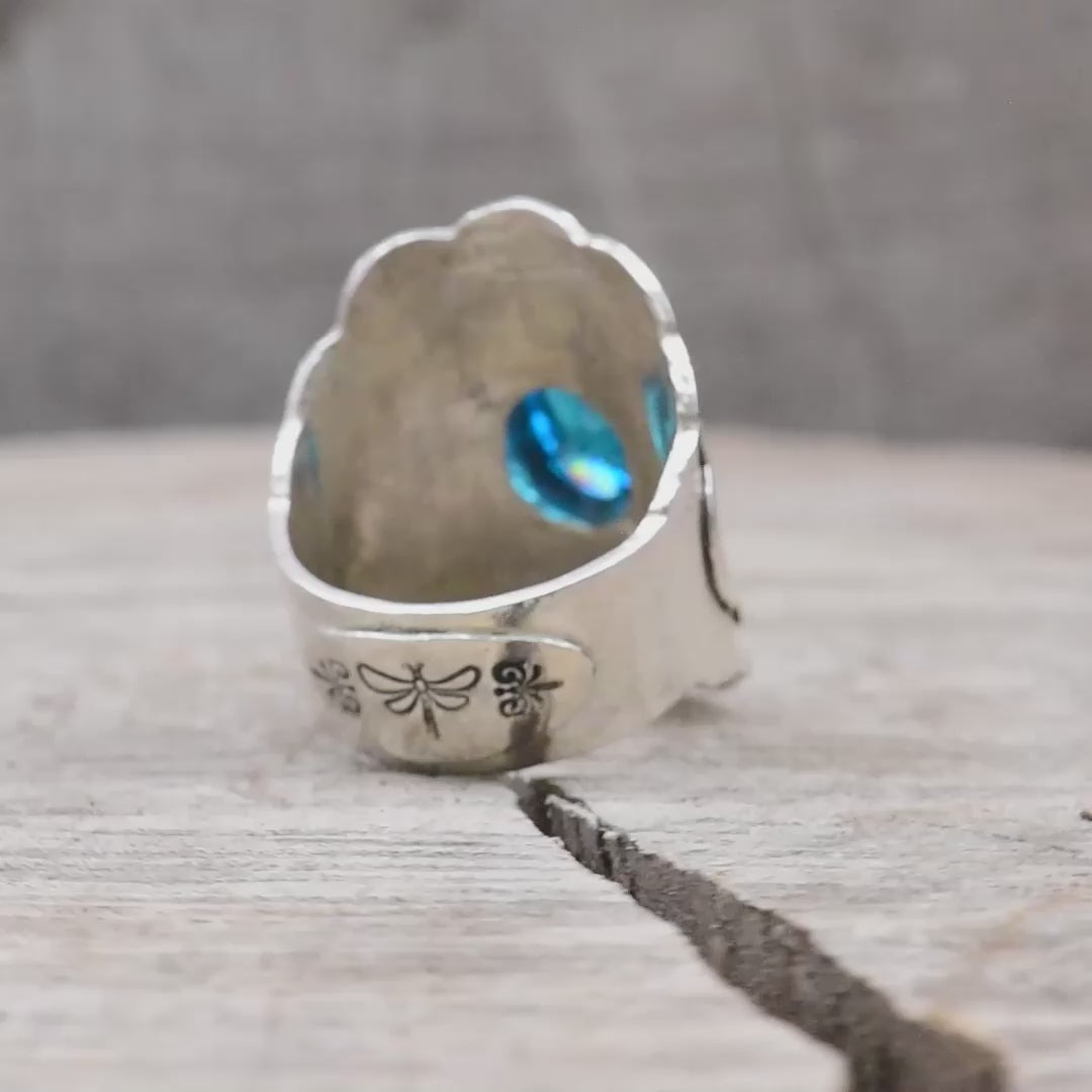 video of a handmade ring rotating