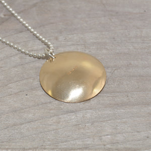 Sterling silver and 14k gold fill necklace (N653)