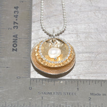 Load image into Gallery viewer, Sterling silver and 14k gold fill necklace (N654)
