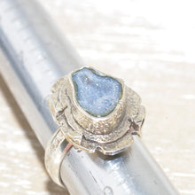 Load image into Gallery viewer, Druzy geode ring in a hand crafted setting of sterling silver. (R662)
